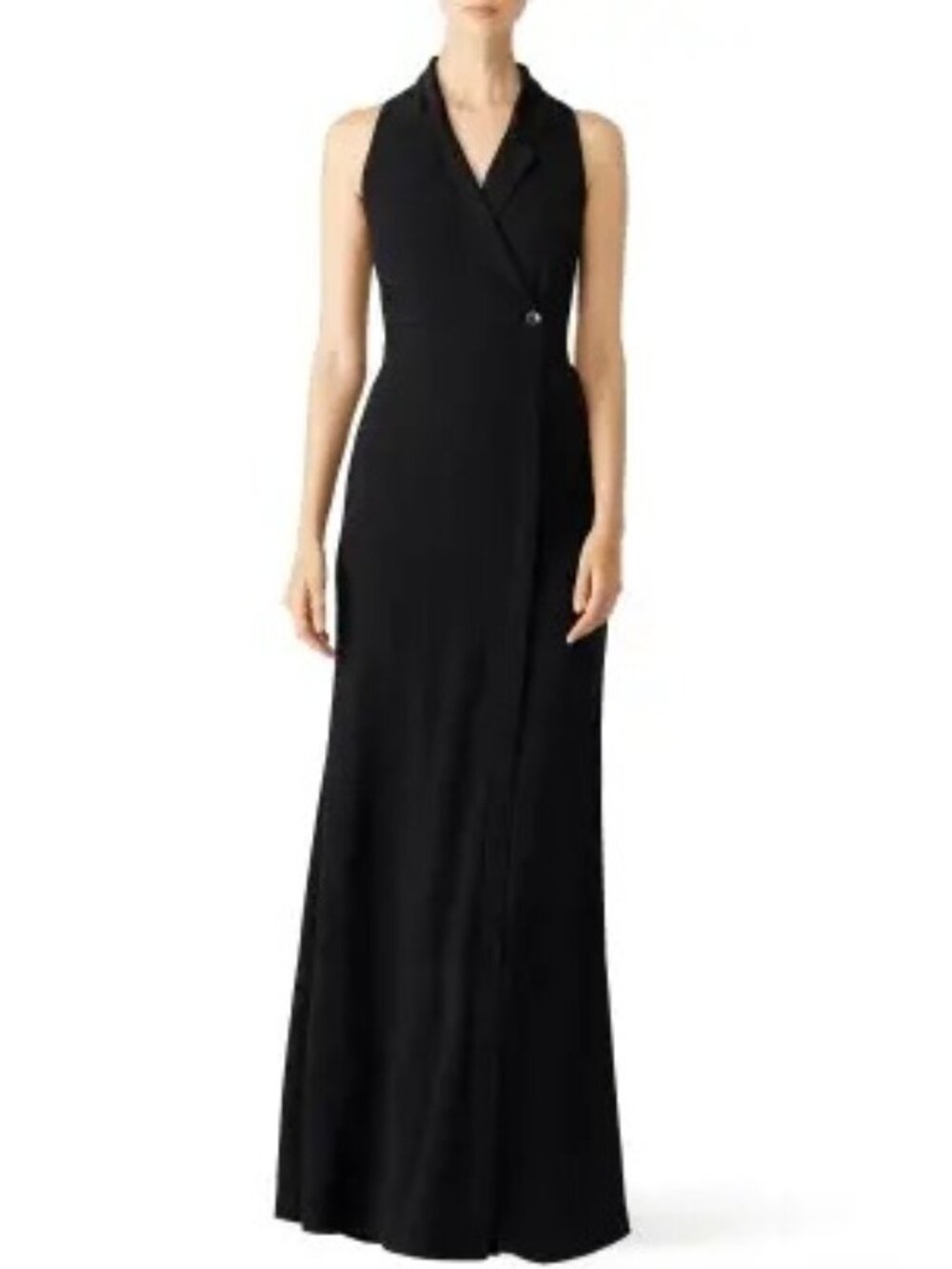 R-93. Haute Hippie Black Tux Gown